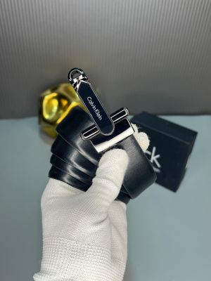 Calvi_n Klein black-brown leather belt CK-152 with of box 