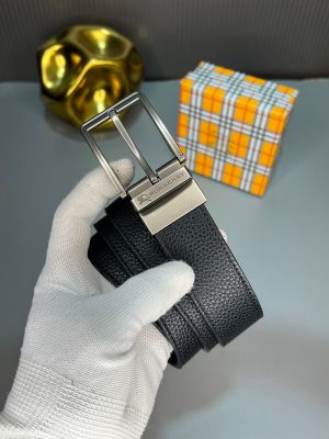 Burberr_y black-brown premium quality leather belt BB-241 with og box