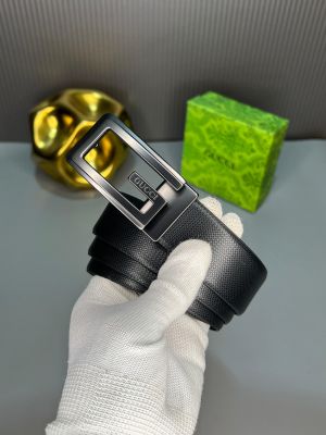 Gucc_I black-brown belt G-645 with og box