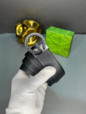 Gucc_I black-brown belt G-646 with og box