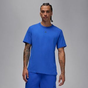 Jordan Middle Brand Logo Round Neck T-shirt Blue 