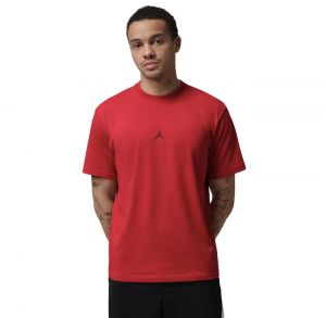 Jordan Middle Brand Logo Round Neck T-shirt Red