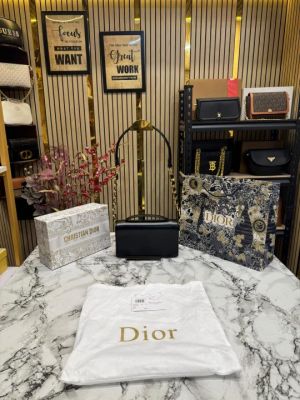 Christian_Dior_Caro_Logo_Shoulder_Bag_With_Box_And_Dust_Bag_Including_Carry_Bag_(Black)