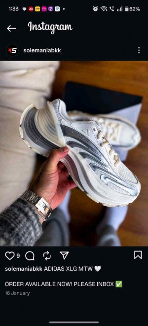 Adidass XLG Metawave White Grey