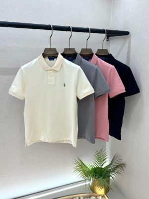 Ralp h Lauren Grey Polo Premium Collar Neck T-shirt F3618-GY