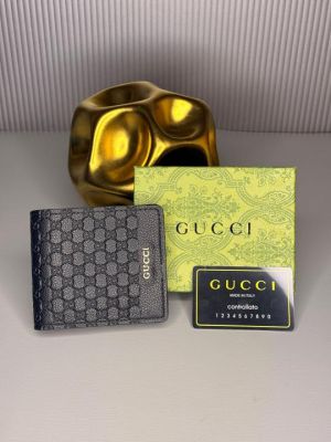 Gucc_i textured wallet 002 With og box  card and dust bag