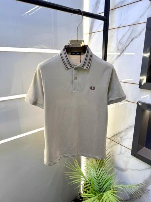 Fred Perry Beige Polo Premium Collar Neck T-shirt F2511-BE