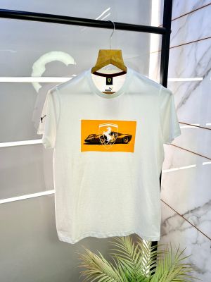 Sale Pum a Ferrari Edition White Round Neck Premium T-shirt F2330-WH