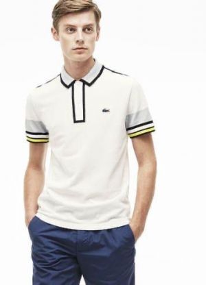 Lacost e Beige Premium Cotton Pique fabric Polo Tshirt with Front Design and Embroidered Logo 3992