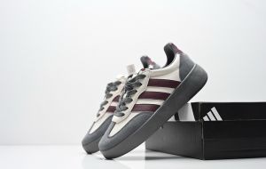 ADIDA.S BARRED GREY MAROON