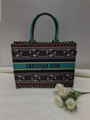 Christian Dio_r Spring Printed Book Tote Includes Dust Bag 