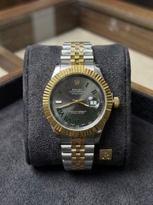 Role_x Oyster Perpetual Gold Grey DateJust 2Tone 175
