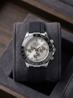 Role_x Daytona Silver Black Silver Dial 144