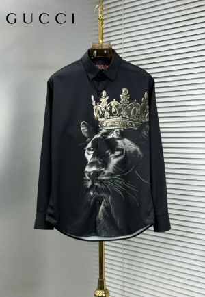 GUCC-I PREMIUM BLACK SHIRT WITH PREMIUM BOX PACKING