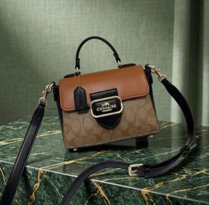 Coach_morgan_top_handle_bag_with_og_box(apricot-brown)