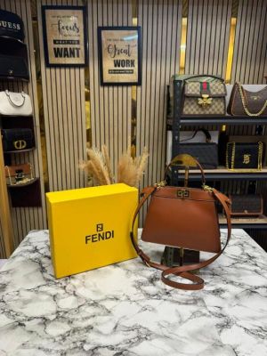 Fendi_Peekaboo_IseeU_Shoulder_Bag_With_Box_(731-Brown)