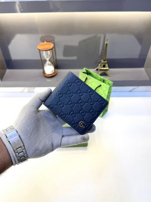 Gucc_i Wallet Blue Fa 521