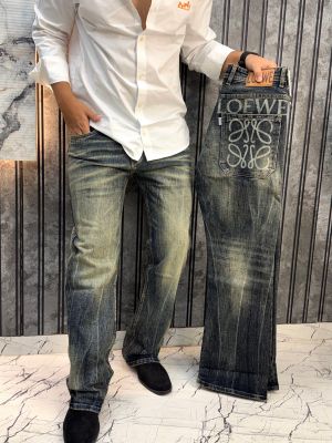 Loewe Imported Fabric Back Pocket Design very Premium Boot Cut Jeans.MR322