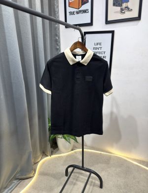 Arman i exchange imported knitted fabric polo tshirt black