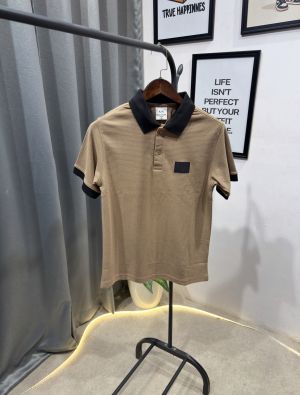 Arman i exchange imported knitted fabric polo tshirt beige