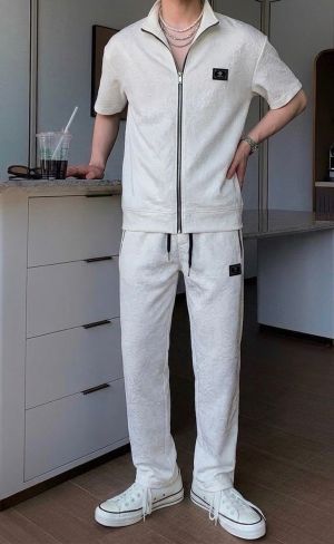 Versace Imported Embossed Fabric Very Premium Half Sleeves Tracksuit.MR327