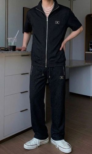 Versace Imported Embossed Fabric Very Premium Half Sleeves Tracksuit.MR327