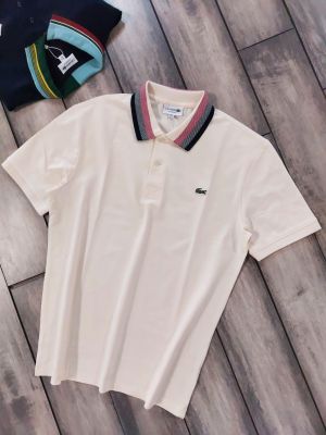 Lacost e Black Polo Premium Collar Neck T-shirt F3598-B1