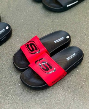 SKECHER.S HYPER BURST BLACK RED