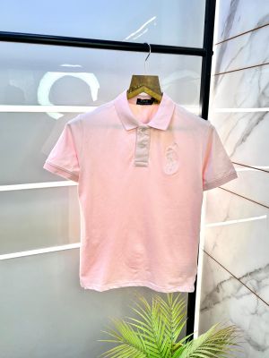 Sale Ralp h Lauren Polo Pink Premium Collar Neck T-shirt F1902-PI