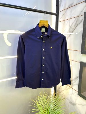 Sale Brooks Brothers Dark Purple Oxford Lycra Premium Shirts F2612-PU