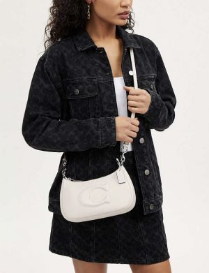 Sale COAC.H TERI NOLITA 19 BLUE LEATHER PREMIUM BAG WITH OG BOX PACKING