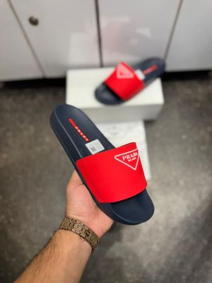  PRAD.A MILANO PREMIUM RED NAVY SLIDE 029