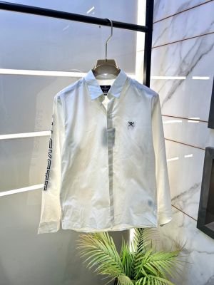 Hacket t White Oxford Lycra Printed Premium Shirts F2772-WH