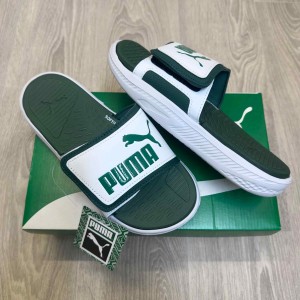 Pum.a Softride Adjust Premium White Green Flip Flop