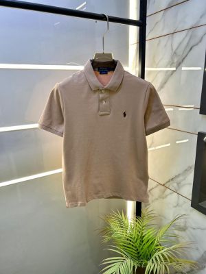 Ralp h Lauren Khaki Polo Premium Collar Neck T-shirt F3561-KH