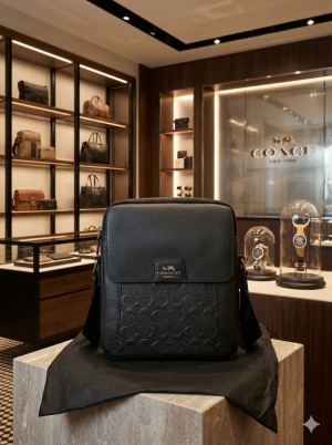 Coach_huston_side_bag_premium_quality_with_dust_cover