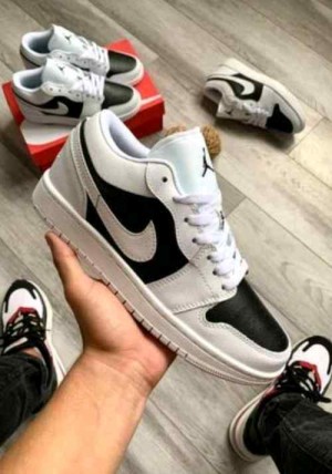 nikee jordan retro 1 low panda white black sale