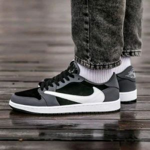 Air Jordan Retro 1 low travis scott fragment black Grey
