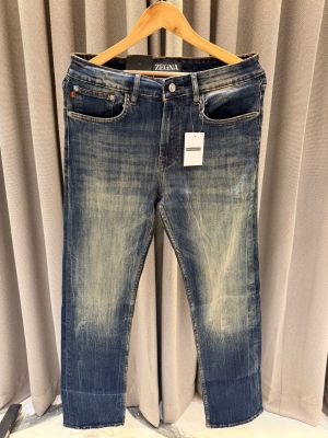 Zegna Premium Denim Green Shaded