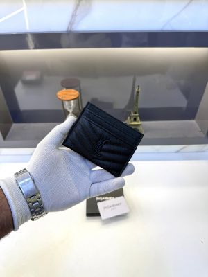 YSL _Card Holder Black Fa 528