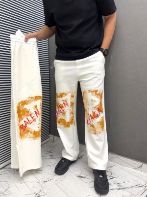 BALENCIAGA IMPORTED FABRIC LATEST STORE ARTICLE VERY PREMIUM BAGGY STYLE LOWERS 479