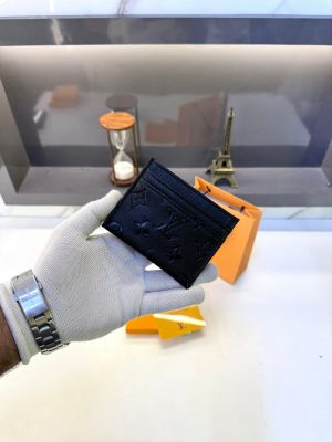 Loui_s Vuitton Full Black Card Holder Fa 536