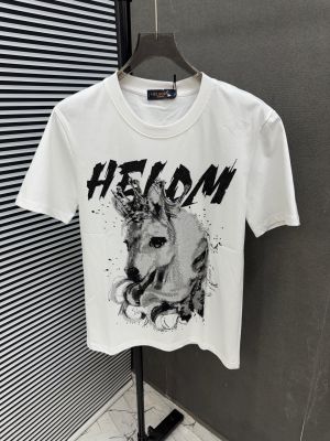 100% WHITE IMPORTED FABRIC STONE WORK ULTRA PREMIUM TSHIRT 