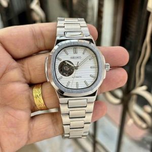 Seiko nautiko Mod Automatic open heart white w307