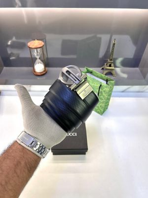 Gucc_i New Black Grey Belt Fa 346