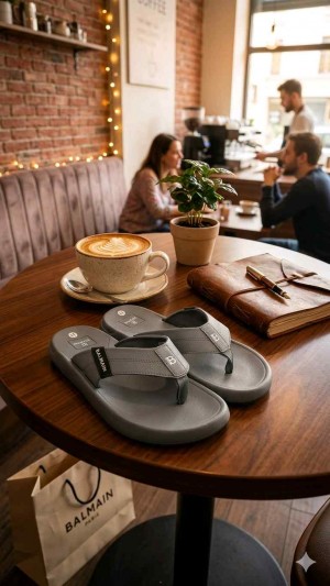 BALMAI.N GREY SLIDER FOR MEN