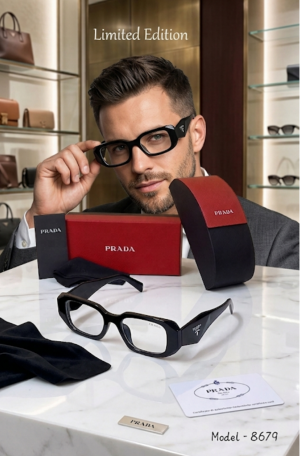 PRAD_A 8679 GLOSSY BLACK PLANO STYLISH FASHION TRENDING MODEL 403