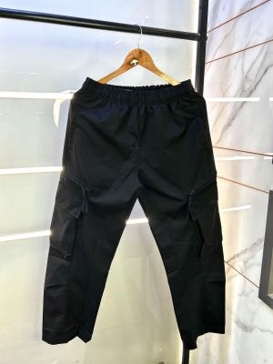 Zar a Imported Black Linen Blend Super Premium Joggers F2941-BL