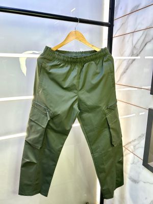 Zar a Imported Green Linen Blend Super Premium Joggers F2941-GR
