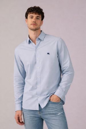 BURBERR-Y IMPORTED STORE ARTICLE SHIRT SKY BLUE